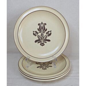 VTG Pfaltzgraff Village Dinner Plates | Set of 3 | 1970s Mark | Stoneware Plates